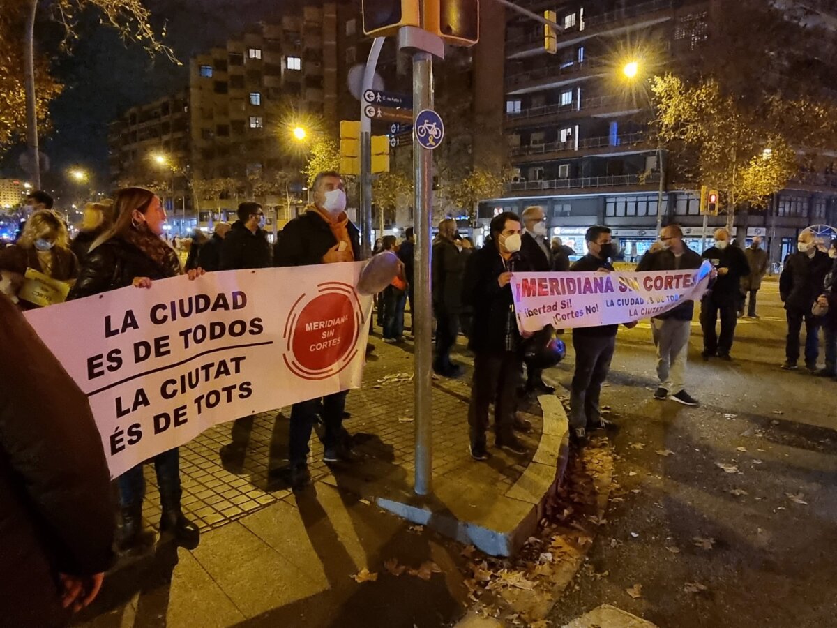 Protesta contra els talls de la Meridiana