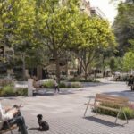 Imatge virtual de la plaça que ocuparà la cruïlla Consell de Cent-Rocafort (Ajuntament de Barcelona)
