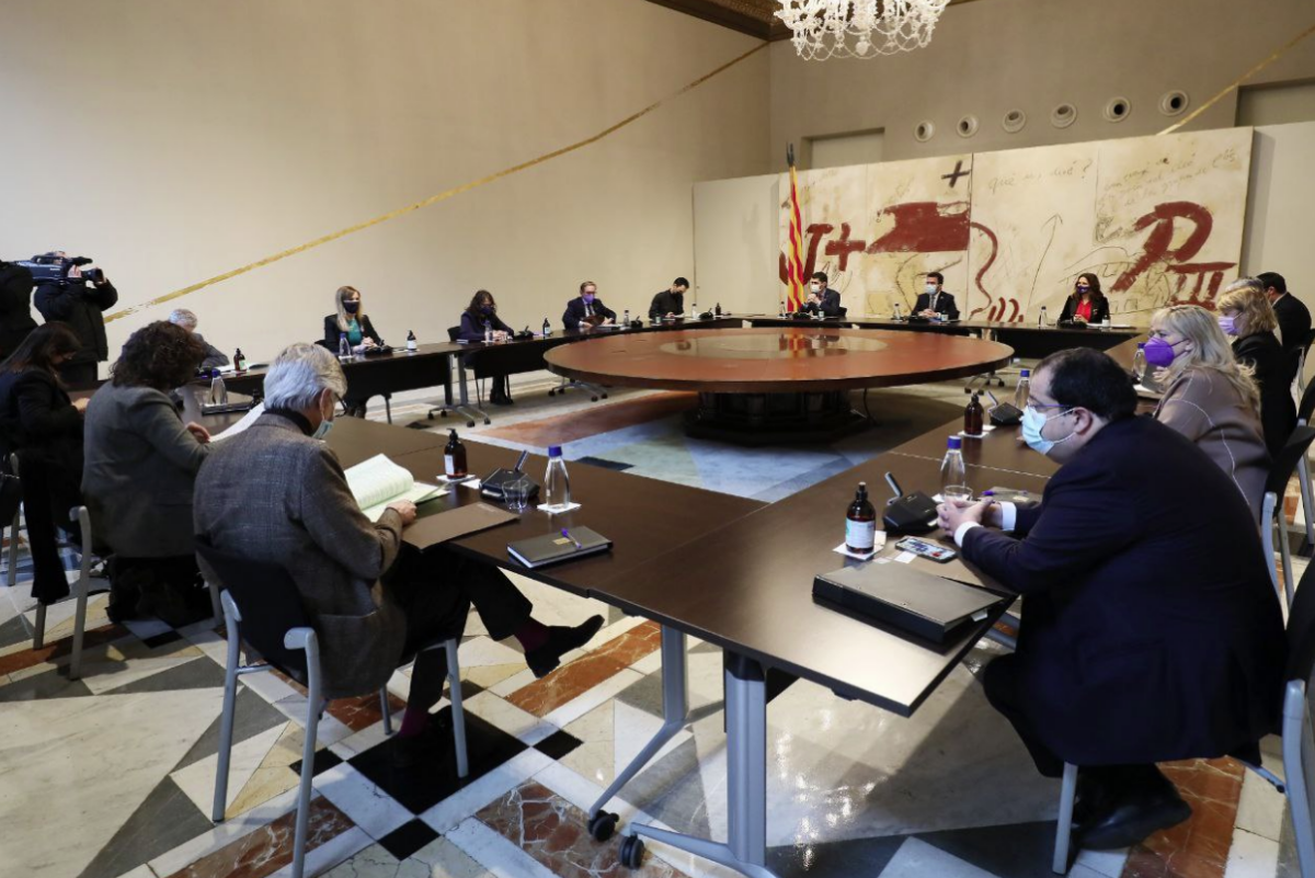 Reunión del gobierno catalán