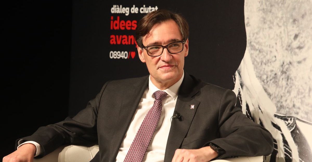 El líder de l'oposició a Catalunya, Salvador Illa, a Cornellà (PSC)