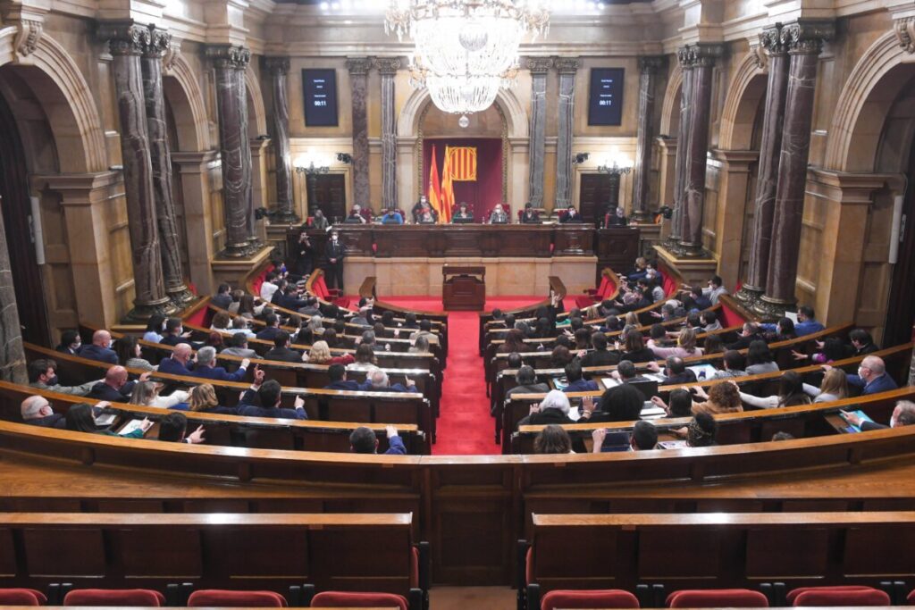 El ple del Parlament de Catalunya