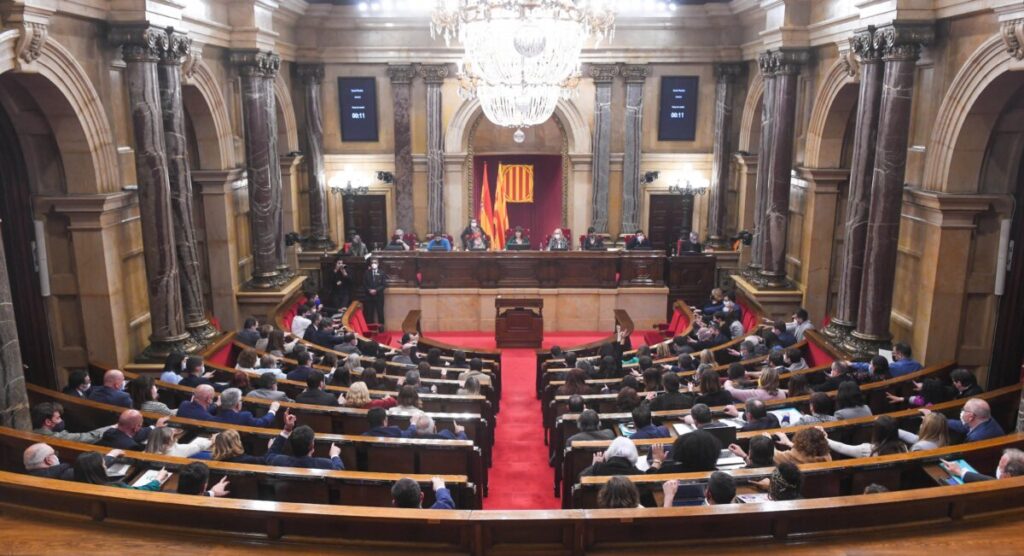 El ple del Parlament de Catalunya