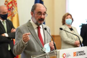 El presidente de Aragón, Javier Lambán