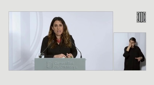 La portaveu del govern català, Patrícia Plaja