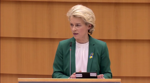 La presidenta de la Comisión, Ursula von der Leyen