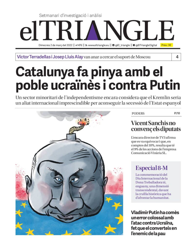 Catalunya fa pinya amb el poble ucraïnès i contra Putin