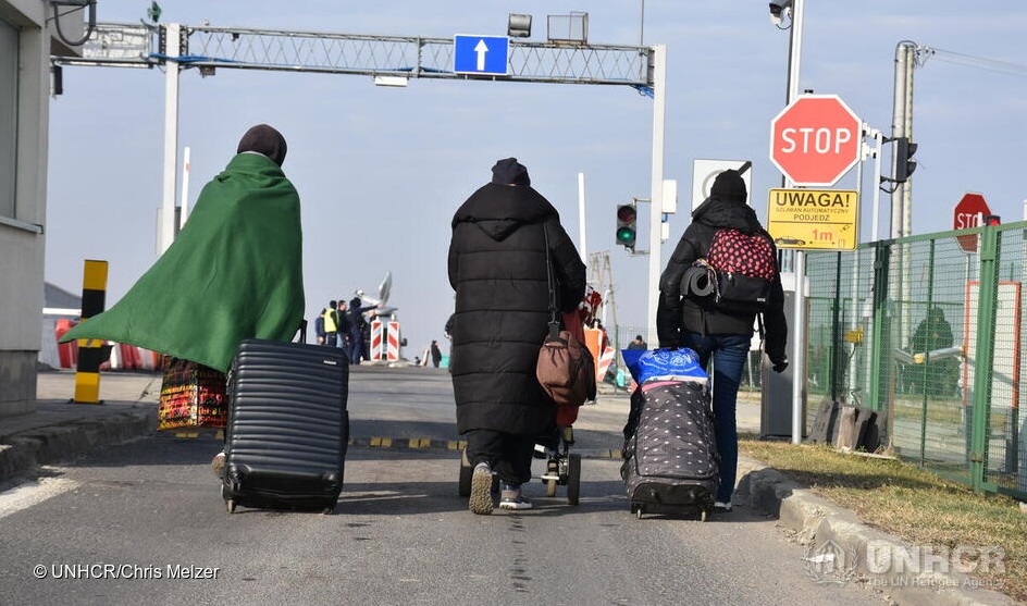 Refugiats escapant d'Ucraïna (Chris Melzer, UNHCR)