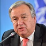 António Guterres, secretari general de l'ONU (Organització de Nacions Unides)