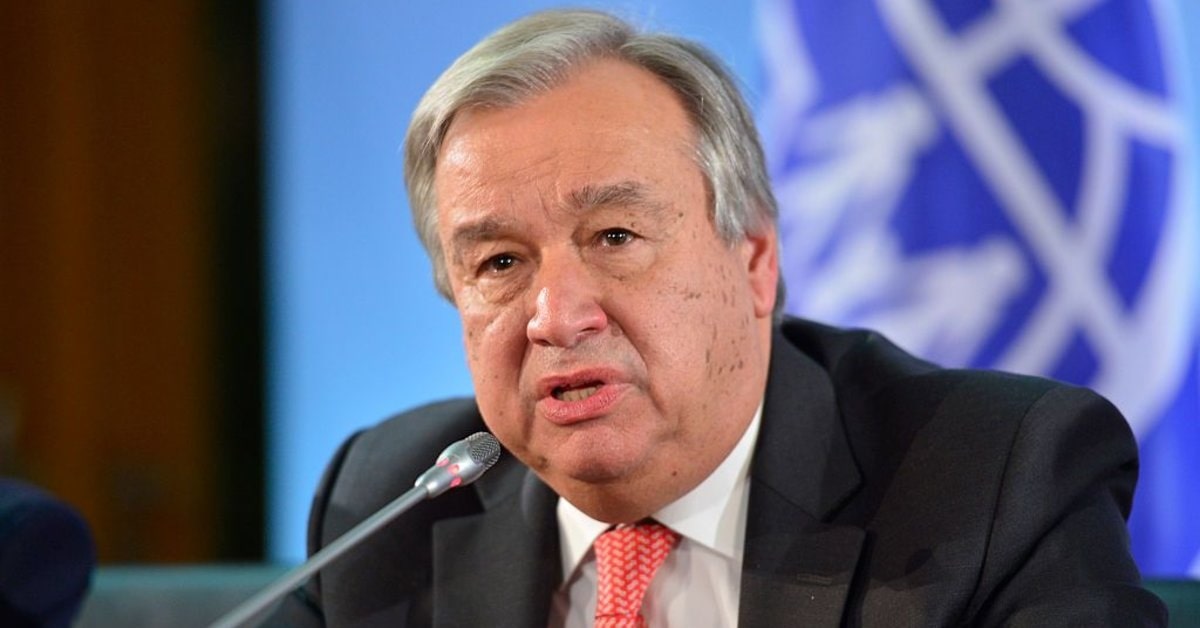 António Guterres, secretari general de l'ONU (Organització de Nacions Unides)