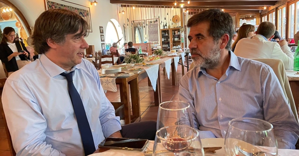 Carles Puigdemont i Jordi Sànchez a l'Alguer (Sardenya)
