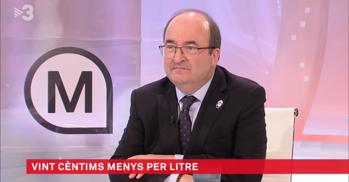 El ministro de Cultura y Deporte, Miquel Iceta, en 'Els Matins' de TV3 (CCMA)