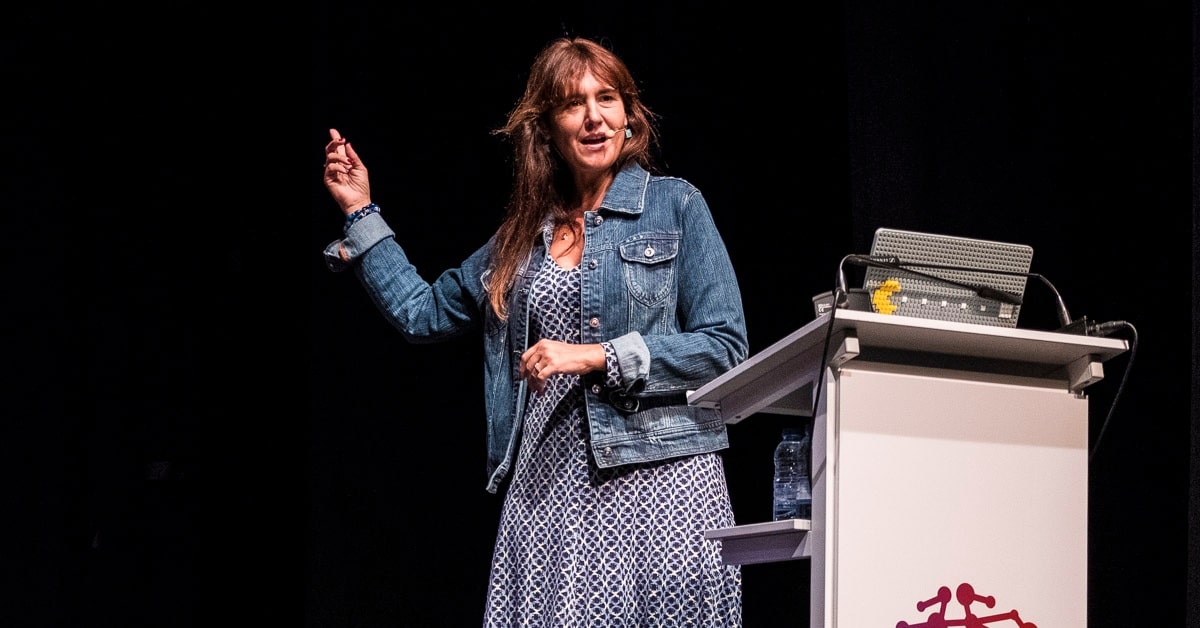 Laura Borràs, portavoz de Junts per Catalunya, en Catosfera 2016 (Wikimedia Commons)