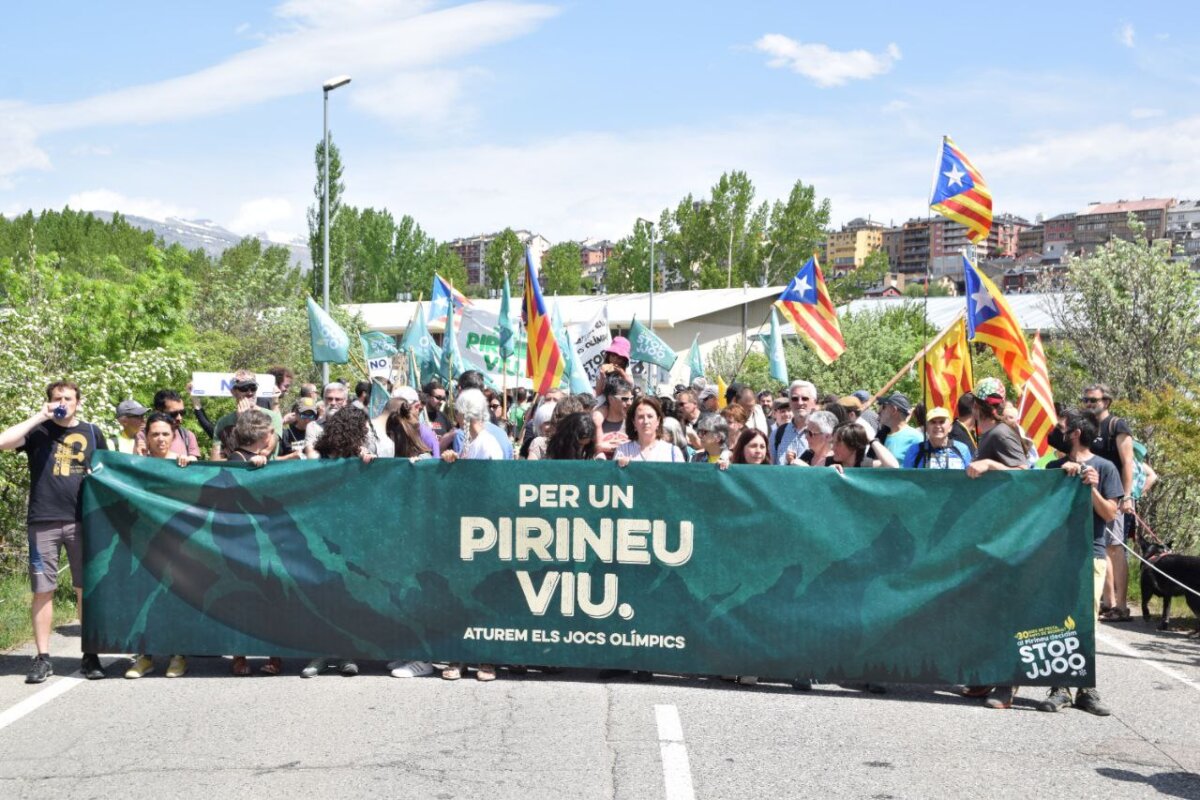 Manifestació contra els Jocs Olímpics d'Hivern del 2030 (Stop JJOO)