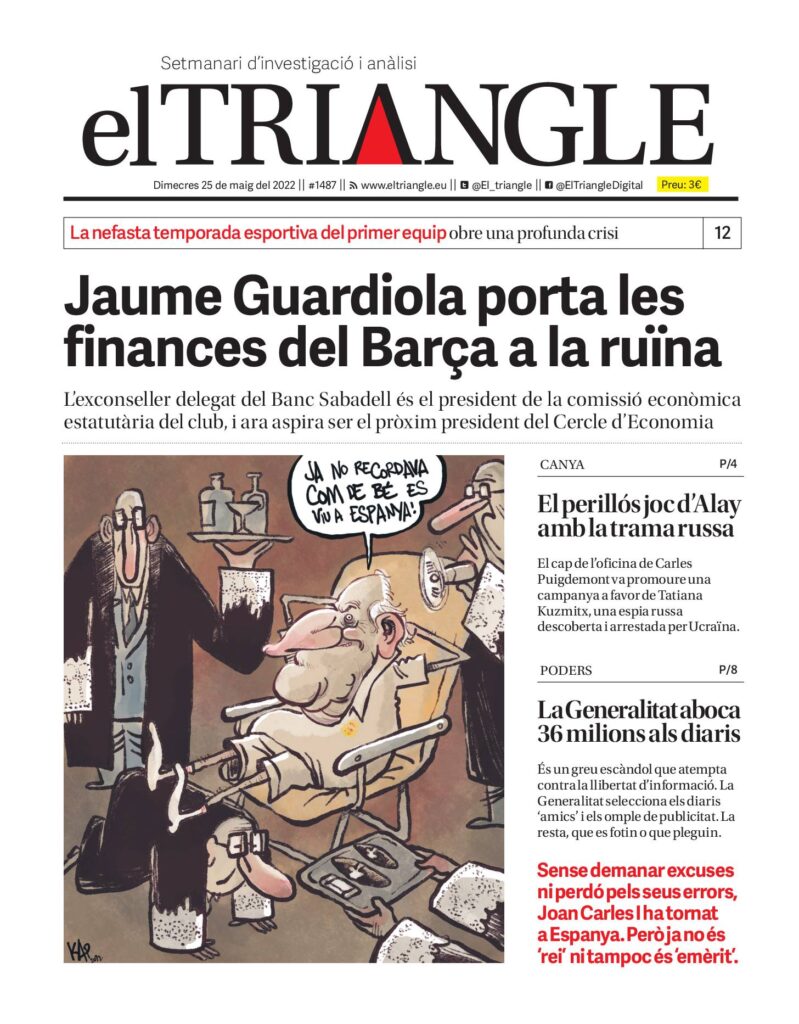 Jaume Guardiola porta les finances del Barça a la ruïna