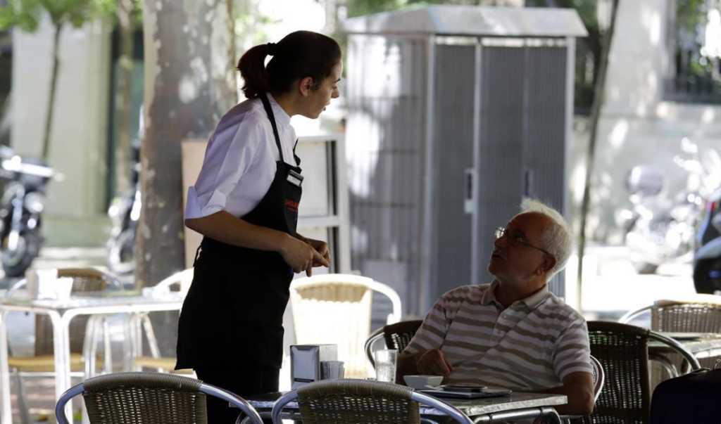 Camarera de un restaurante