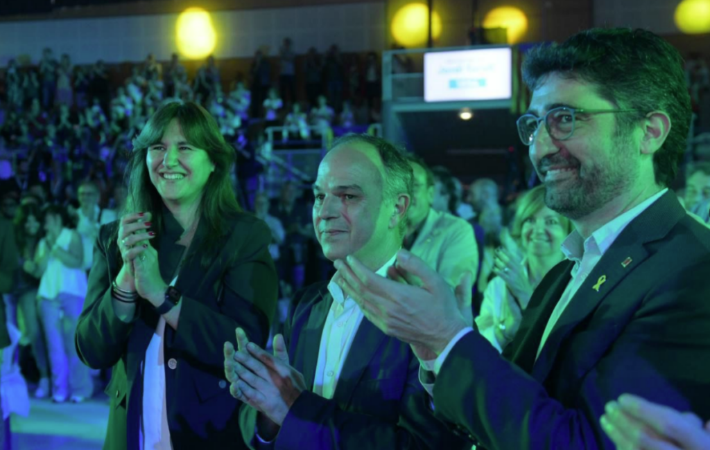 Laura Borràs, Jordi Turull y Jordi Puigneró