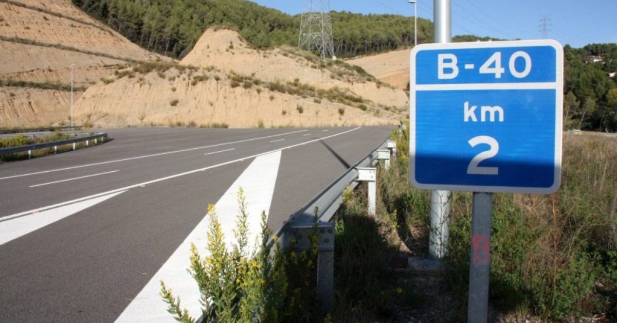 Carretera B-40, el Quart Cinturó (Generalitat de Catalunya)