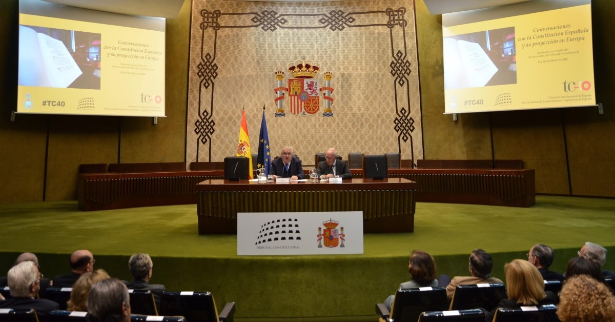 Inauguración del Seminario 'Conversaciones con la Constitución Española y su proyección en Europa' (Tribunal Constitucional)