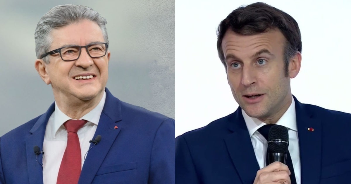 El líder de la NUPES, Jean-Luc Mélenchon, i el president de França, Emmanuel Macron