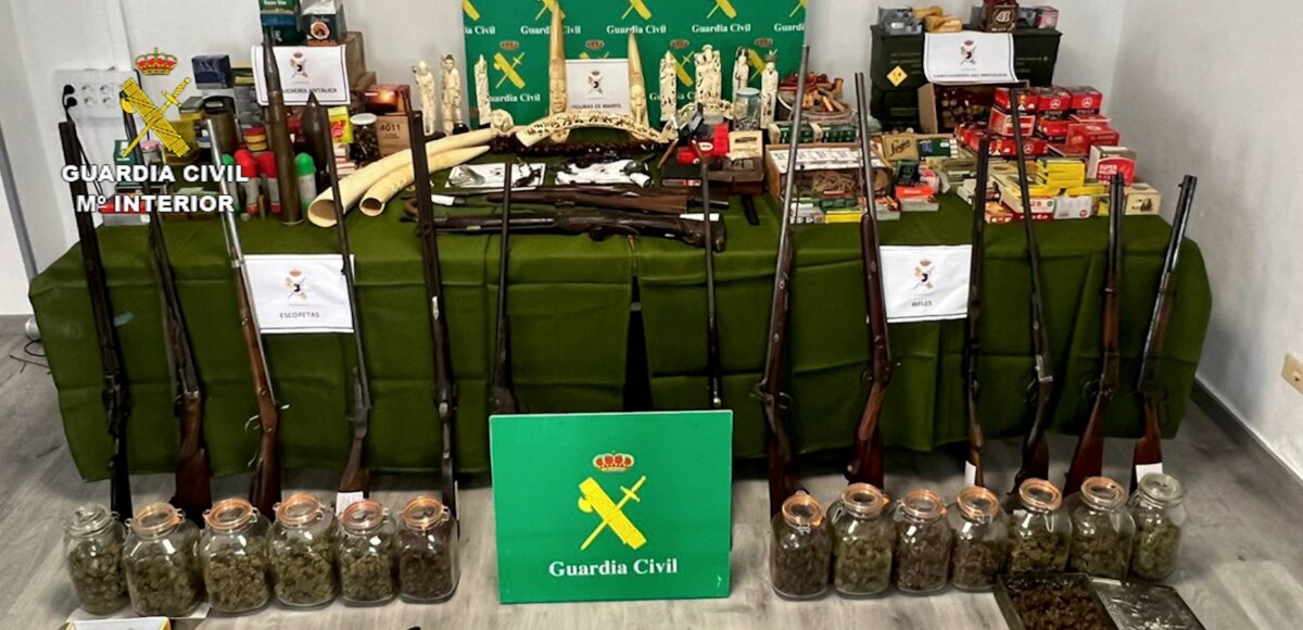 Material intervenido por la Guardia Civil en la operación Sayal