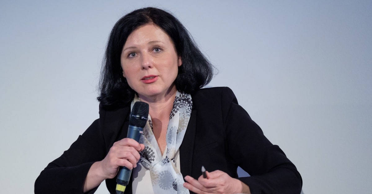 Vera Jourová, vicepresidenta de Valores y Transparencia de la Comisión Europea