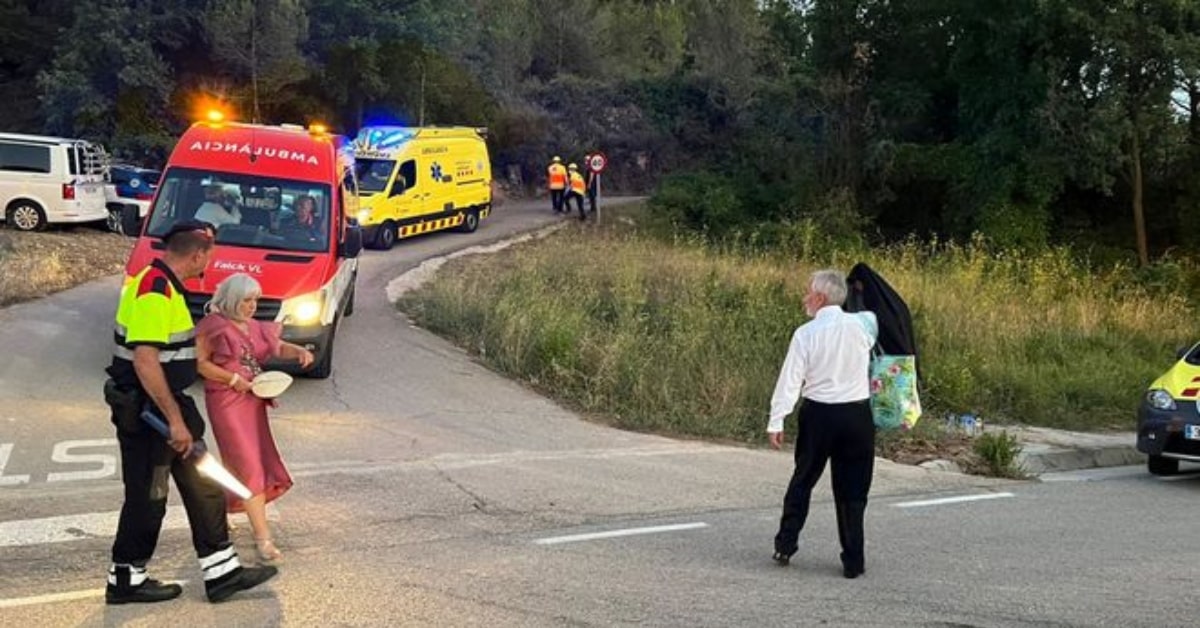 Accidente de autobús en Rubió, Anoia (Bombers de la Generalitat de Catalunya)