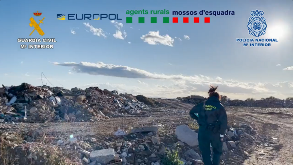 Dipòsit de residus a Catalunya (cossos policials)