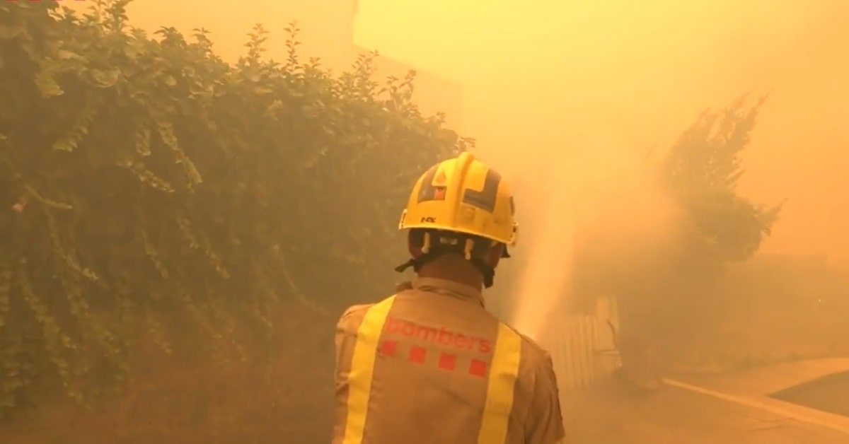 Incendi al Bages (Bombers de la Generalitat de Catalunya)