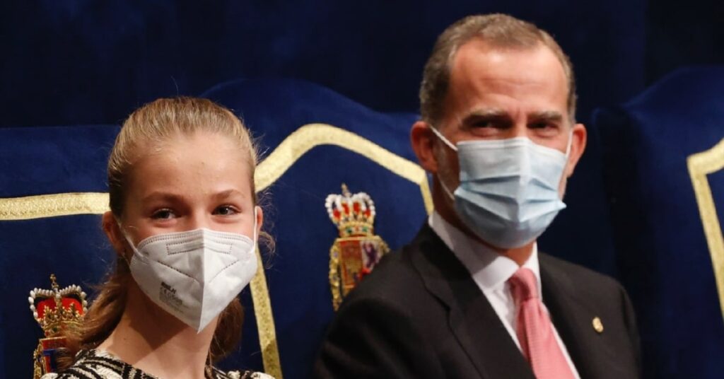 La princesa Leonor y el rey Felipe VI (Casa Real)