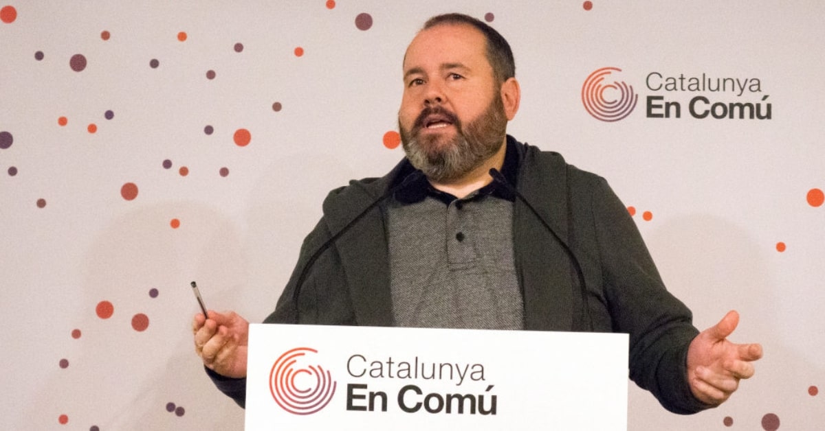 Joan Mena, portaveu d'En Comú Podem i representant del Congrés dels Diputats