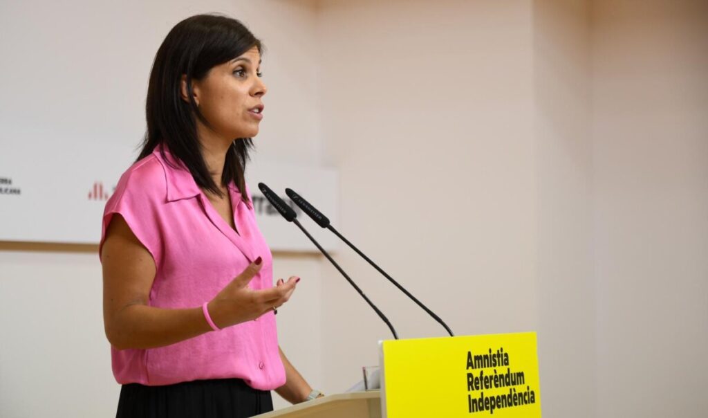 La portaveu i secretària general adjunta d'ERC, Marta Vilalta