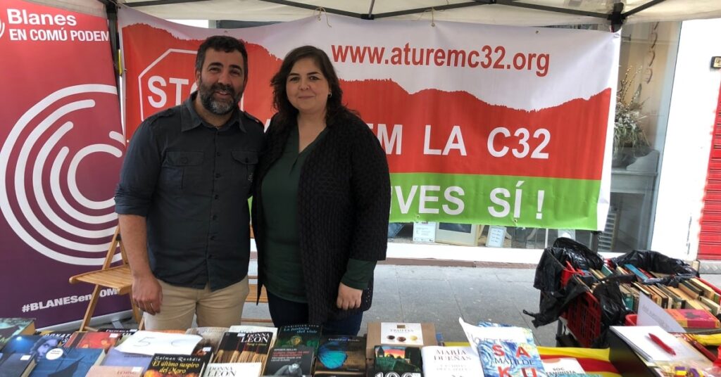Jordi Urgell, líder de Blanes En Comú Podem, i Rosa Aladern, exregidora d'Urbanisme