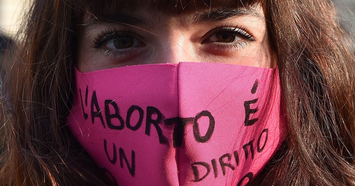 Manifestant a favor del dret a l'avortament