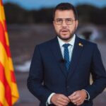 Pere Aragonès, presidente de la Generalitat, en el discurso de la Diada de Catalunya