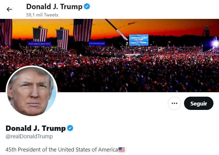 Compte de Twitter de Donald Trump