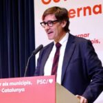 El primer secretari del PSC, Salvador Illa, al consell nacional extraordinari del partit a Badalona