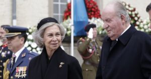 Los reyes Sofía y Juan Carlos I en el funeral del Gran Duque Jean de Luxemburgo (Casa Real)