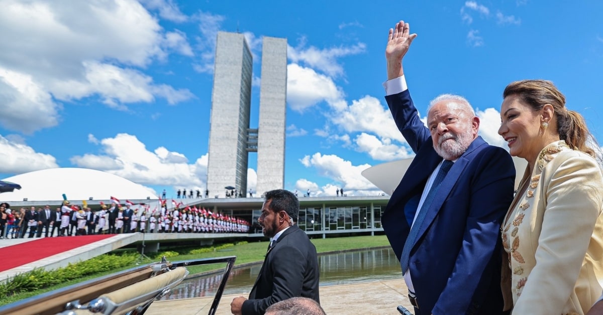 El president del Brasil, Lula da Silva, a la presa de possessió del càrrec (Ricardo Stuckert)