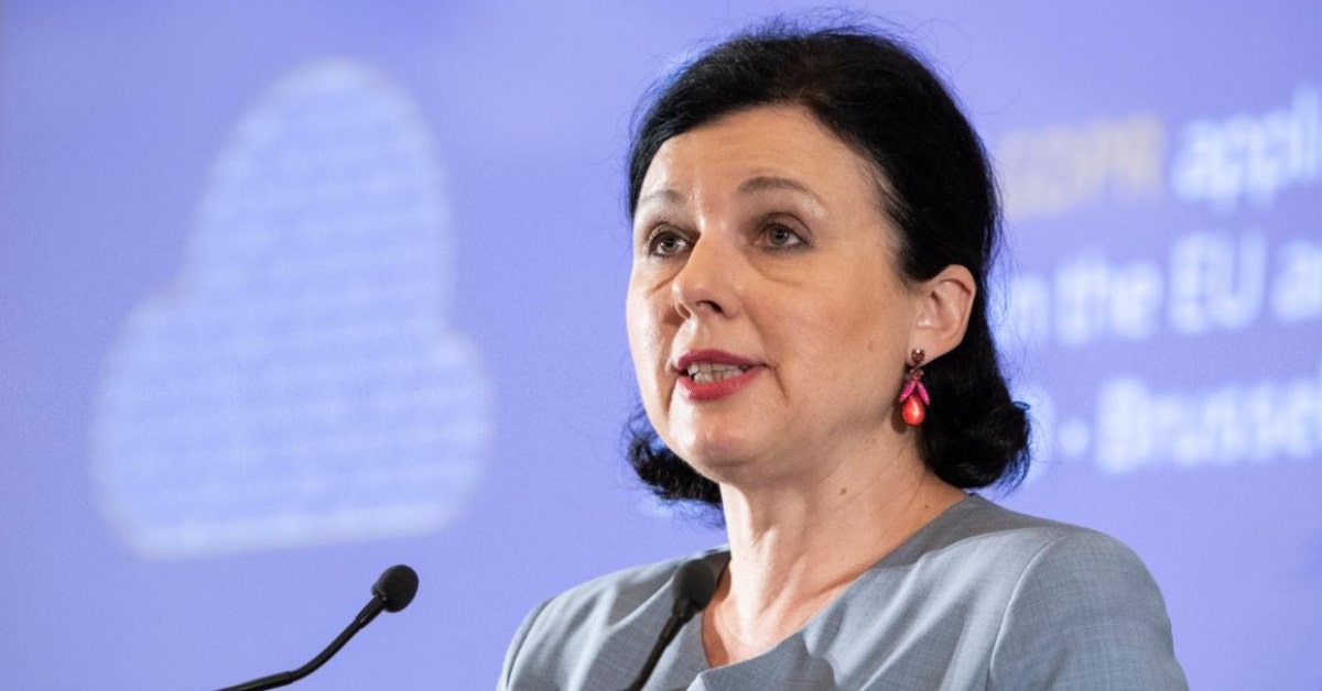 Věra Jourová, vicepresidenta de la Comisión Europea de valores y transparencia (Parlamento Europeo)