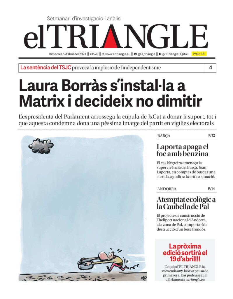 Laura Borràs s’instal·la a Matrix i decideix no dimitir