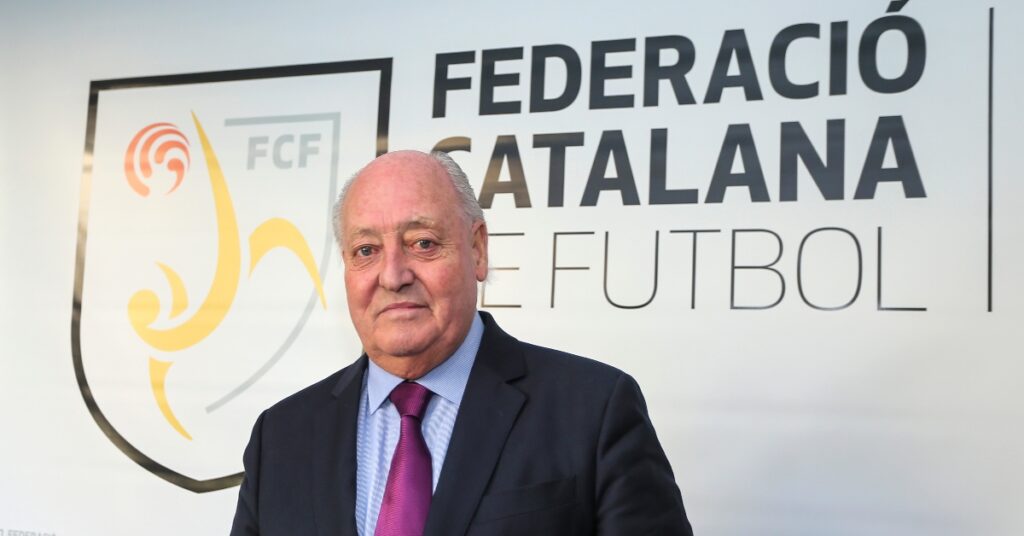 Joan Soteras, presidente de la Federació Catalana de Futbol (FCF)