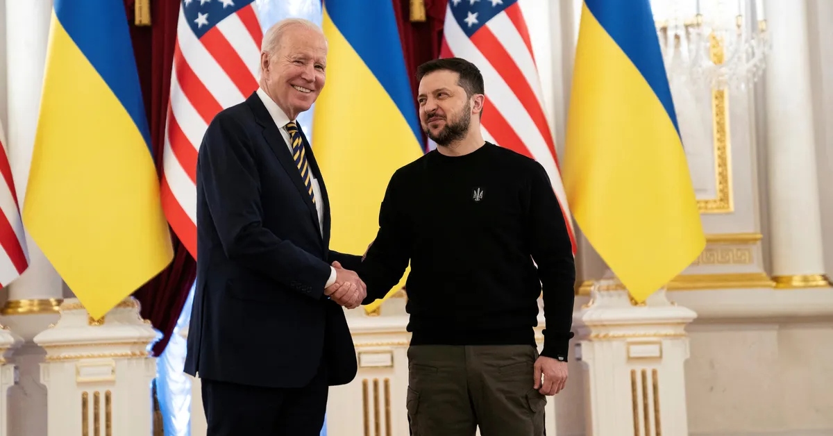 Els presidents dels Estats Units d'Amèrica, Joe Biden, i d'Ucraïna, Volodímir Zelenski (CCMA)