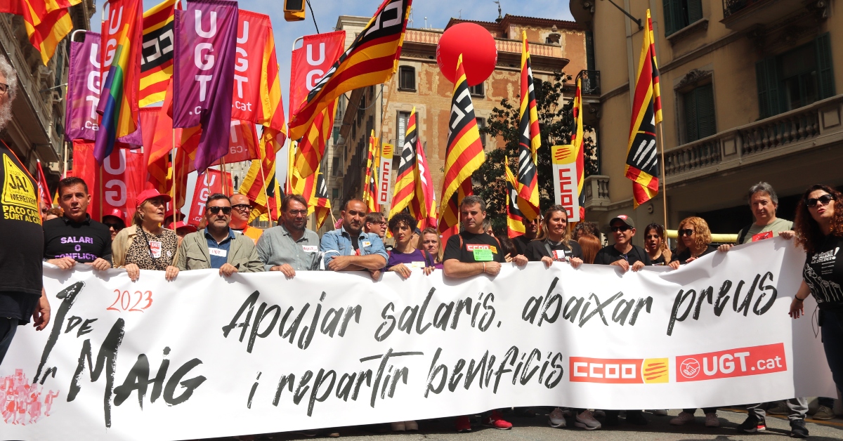 Manifestació del Primer de Maig del 2023 a Barcelona (ACN)