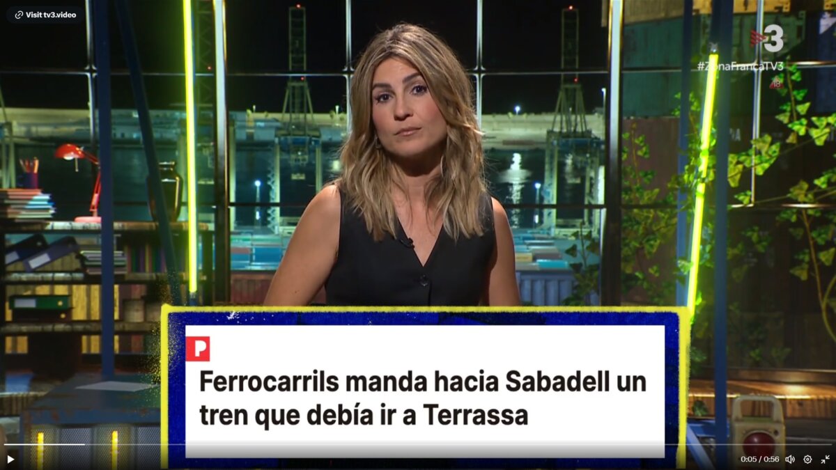 ¿Qué programa de TV3 habló del tren de Ferrocarrils de la Generalitat que se despistó de vía?