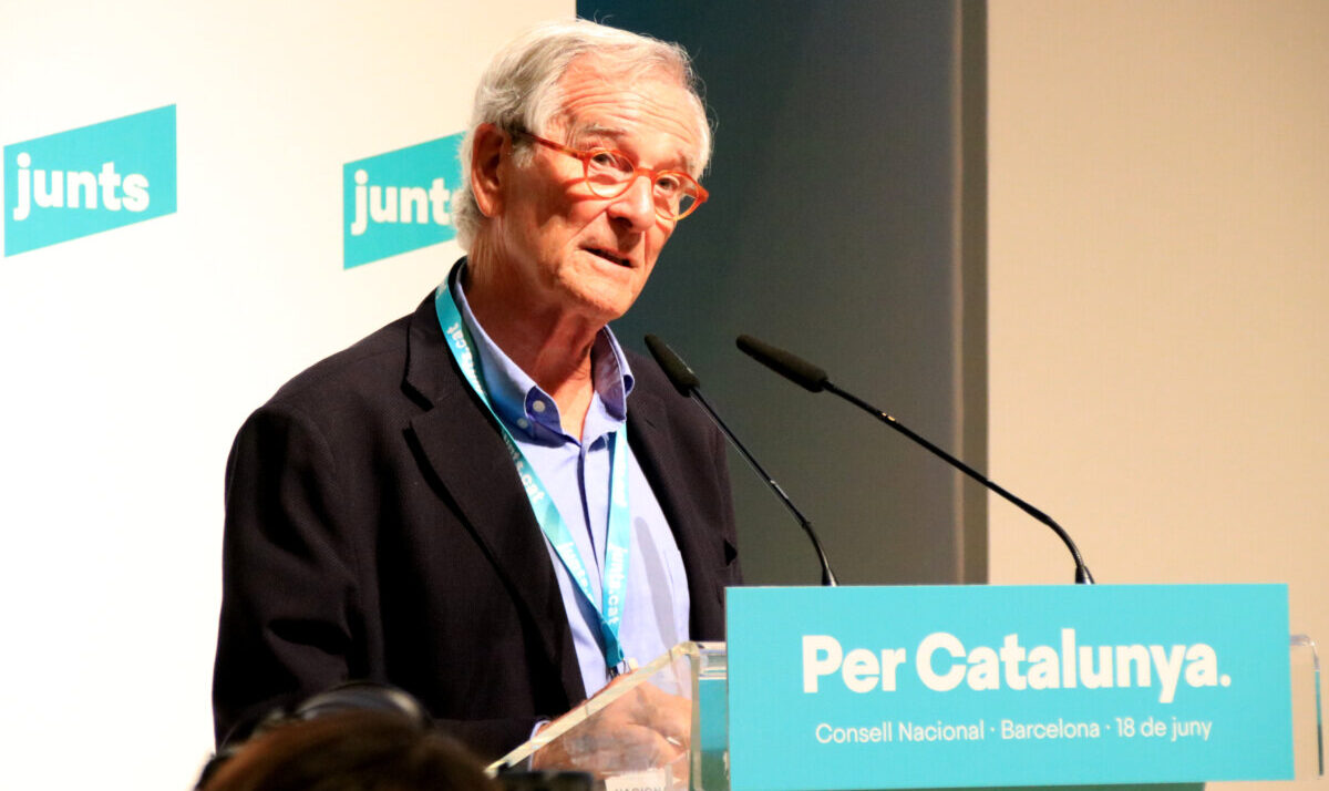 El alcaldable de Junts en Barcelona, Xavier Trias, habla durante el consejo nacional del partido (ACN)