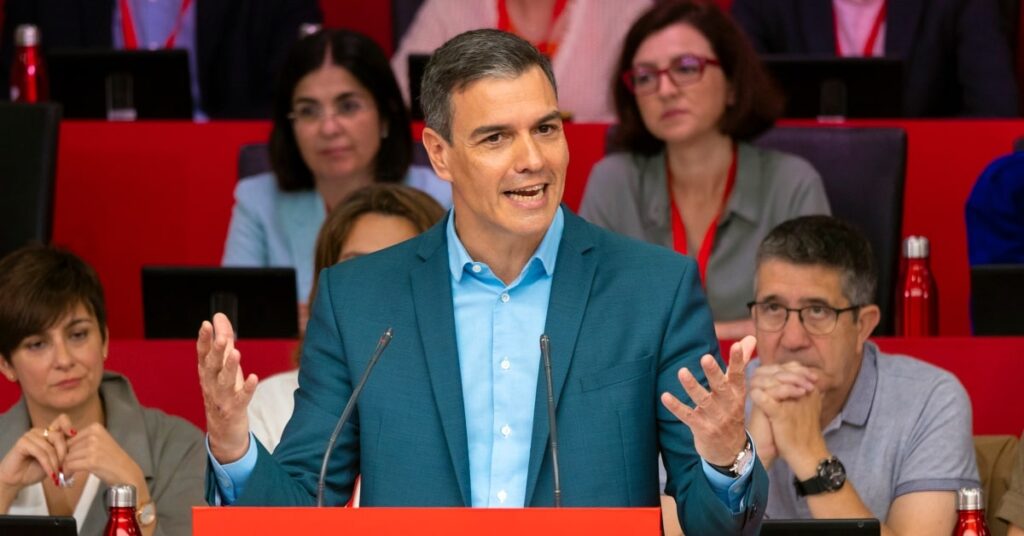 El presidente del Gobierno central, Pedro Sánchez, interviene en el Comité Federal del PSOE