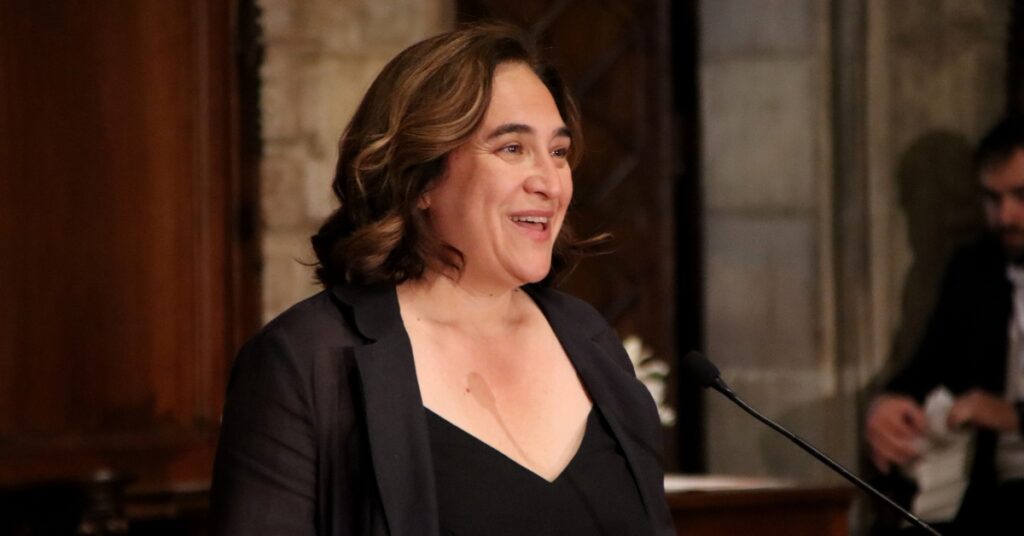 La alcaldesa Ada Colau en el Ayuntamiento de Barcelona (Blanca Blay)