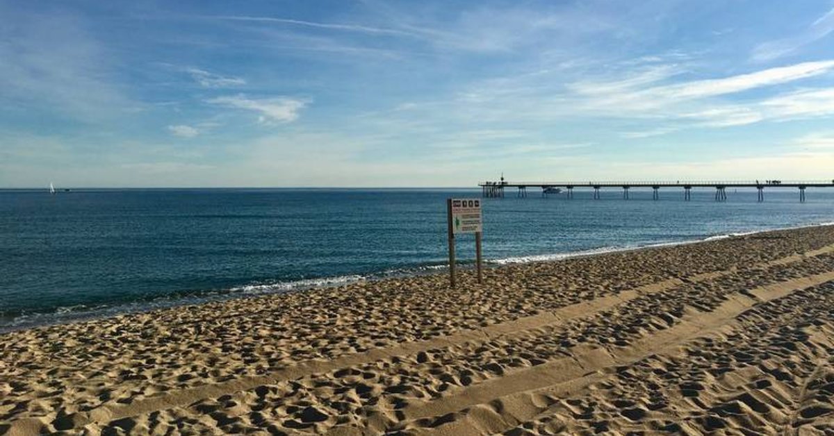 Platja de l'Estació a Badalona