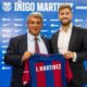 Joan Laporta, presentant Íñigo Martínez