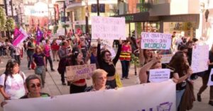 Manifestació a Andorra per demanar que l’avortament sigui lliure, gratuït i legal